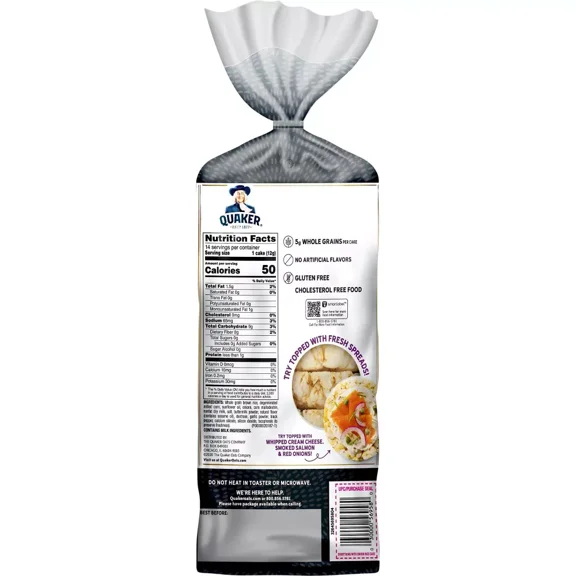 Quaker Large Rice Cake Everything - 5.9oz
