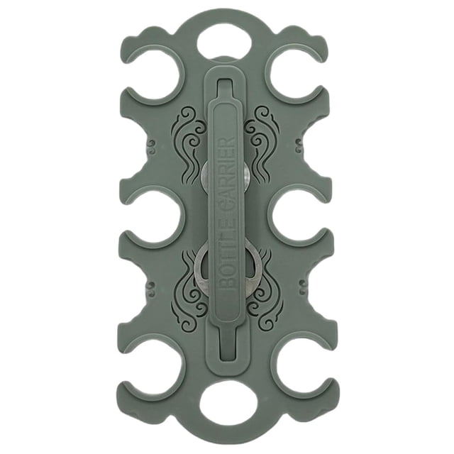 Portabotellas reutilizable para 6 latas, soporte profesional para botellas de vino, ahorra espacio, ideal para patio, dormitorio, oficina. Verde