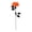 A003- Orange, variant on 2 Pack, Artificial Flower Stems 16 Inch Gothic Halloween Decor Fake Flower Arrangement Spooky Halloween Decorations for Halloween Party Wedding Home Red and Black