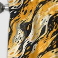 thumbnail image 4 of Designart "Yellow And Black Painterly Cheetah Print" Animal Print Blackout Curtain Single Panel, 4 of 4