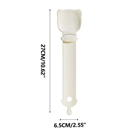 Cat Food Squeeze Spoon | Push-Button Feeding Spoon for Cats | Hygienic Strip Dispenser | Easy-Clean Polypropylene | Multi-Purpose Pet Spoon for Treats & Canned Food