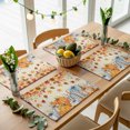 thumbnail image 5 of Orange Grey Fall Placemats Set of 4, Thanksgiving Maple Leaf Pumpkins Washable Wipeable Table Mats for Dining Tables, Indoor Outdoor Kitchen Place Mats for Holiday Party Table Decor, 5 of 9