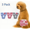 thumbnail image 1 of Ropa Interior (S) Pantalones Sanitarios para Perros Pañales Reutilizables para Perros Pantalones de Seguridad Lavables Pañales Sanitarios Menstruales Paquete de Bragas Fisiológicas para Mascotas, 1 of 5