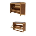 thumbnail image 6 of Shoe Bench with Cushion, Small Shoe Rack with Flip Drawer and Padded Seat, Shoe Cabinet Organizer for Entryway, Hallway, Front Door, 6 of 6