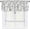 Dusty Blue Flower, variant on Blue and Brown Valances for Windows Navy Blue Tan Floral Kitchen Curtain Farmhouse Country Rustic Valance with Rod Pocket Light Filtering Polyester Valance 54 x 18 (Pack of 1), 1 Pack