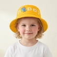 thumbnail image 2 of Oiyii Infant Boys Playful Bucket Hats Dinosaur‑Printed Toddler Sun Hats, Yellow, 2 of 6