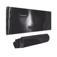 thumbnail image 2 of Pofeuu Mystical Masked Figure Monochrome Print Desk Mat for Keyboard and Mouse，Computer Desk Matt for Desktop，Large Mouse Pad for Desk，Desk Pads on Top of Desks 12x31.5in, 2 of 8