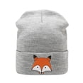 thumbnail image 2 of Dyfzdhu New Fashion Women Men Keep Warm Casual Knitted Hat Ski Embroidery Sport Gray, 2 of 2