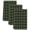 Hunter, Forest, Moss, Black, variant on Black Brown Buffalo Plaid Kitchen Towels Set of 2, Geometric Classic Checkered Absorbent Dish Towels for Kitchen, Microfiber Hand Towel, Quick Drying Tea Towel for Cleaning Decorative Dishcloths