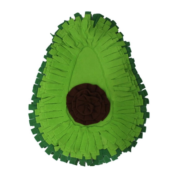 Dog Snuffle Mat Interactive Puzzle Feeder Slow Feeding Toy Avocado Shape Improving Intelligence for Rabbit Puppy