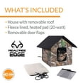 K&H Pet Products Outdoor Heated Kitty House Cat Shelter Realtree Edge