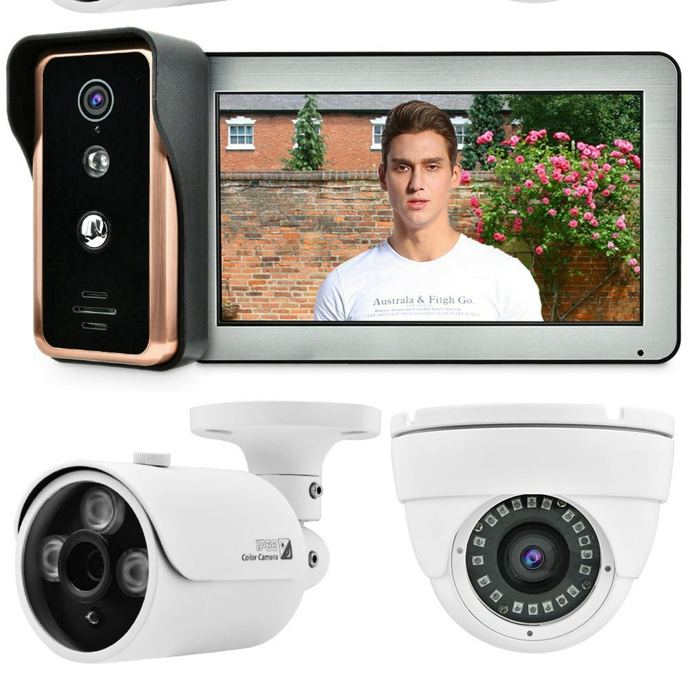 LYUMO 100240V 10inch WiFi Wired Video Doorbell with AHD 720P
