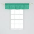 thumbnail image 2 of Ambesonne Floral Valance Pack of 2, Abstracted Simplistic Nature, 54"X12", Dark Seafoam Cream, 2 of 4