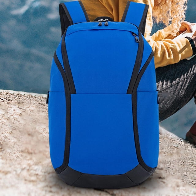 Mochila de baloncesto perfecl Bolsa para equipo de deportes al aire libre Compartimento para balón de fútbol Azul