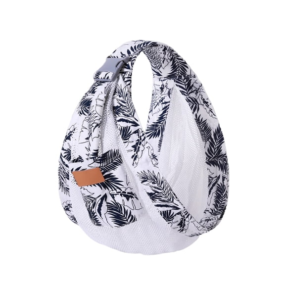 Portabebés transpirable de verano, portabebés de malla 3D ajustable con correas gruesas para los hombros y bolsillo para piscina y playa