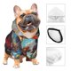 thumbnail image 3 of Fotbe Beautiful Red Train Hot Air Balloon Sudadera con Estampado para Perros Pequeños – Suéter con Capucha para Mascotas, Tela Suave de Forro Polar con Bolsillo-Large, 3 of 7