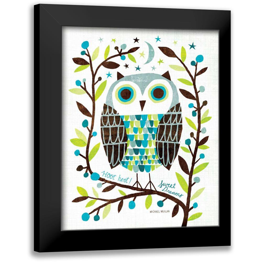 Mullan, Michael 12x14 Black Modern Framed Museum Art Print Titled - Night Owl I