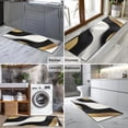 thumbnail image 2 of Black White Marble Gold Wave Pattern Kitchen Rug Mat,Kitchen Runner Rugs Non Skid Washable,Decorative Kitchen Floor Mats for Kitchen,Sink,Laundry,17"X47", 2 of 5