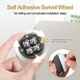 thumbnail image 3 of VONKY 12piece Convenient Swivel Wheels For Furniture Smooth Operation Innovative Adhesive Caster Wheel 1Set, 3 of 6