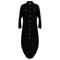 thumbnail image 4 of Dyegold Women Cotton And Linen Shirt Dress Button Down Casual Maxi Dresses Loose Flowy Swing Long Sleeve Vacation Long Dress, 4 of 4