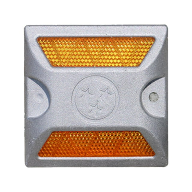 Rongfmy Pavement Marker Square Double Sided High-reflectivity Road Reflector orange