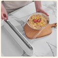 thumbnail image 2 of Magnetic Plastic Wrap Dispenser With Slide Cutter, Refillable Tin Aluminum Foil Dispenser, Reusable Sturdy Abs Cling Film Food Wrap Cutter, 2 of 4