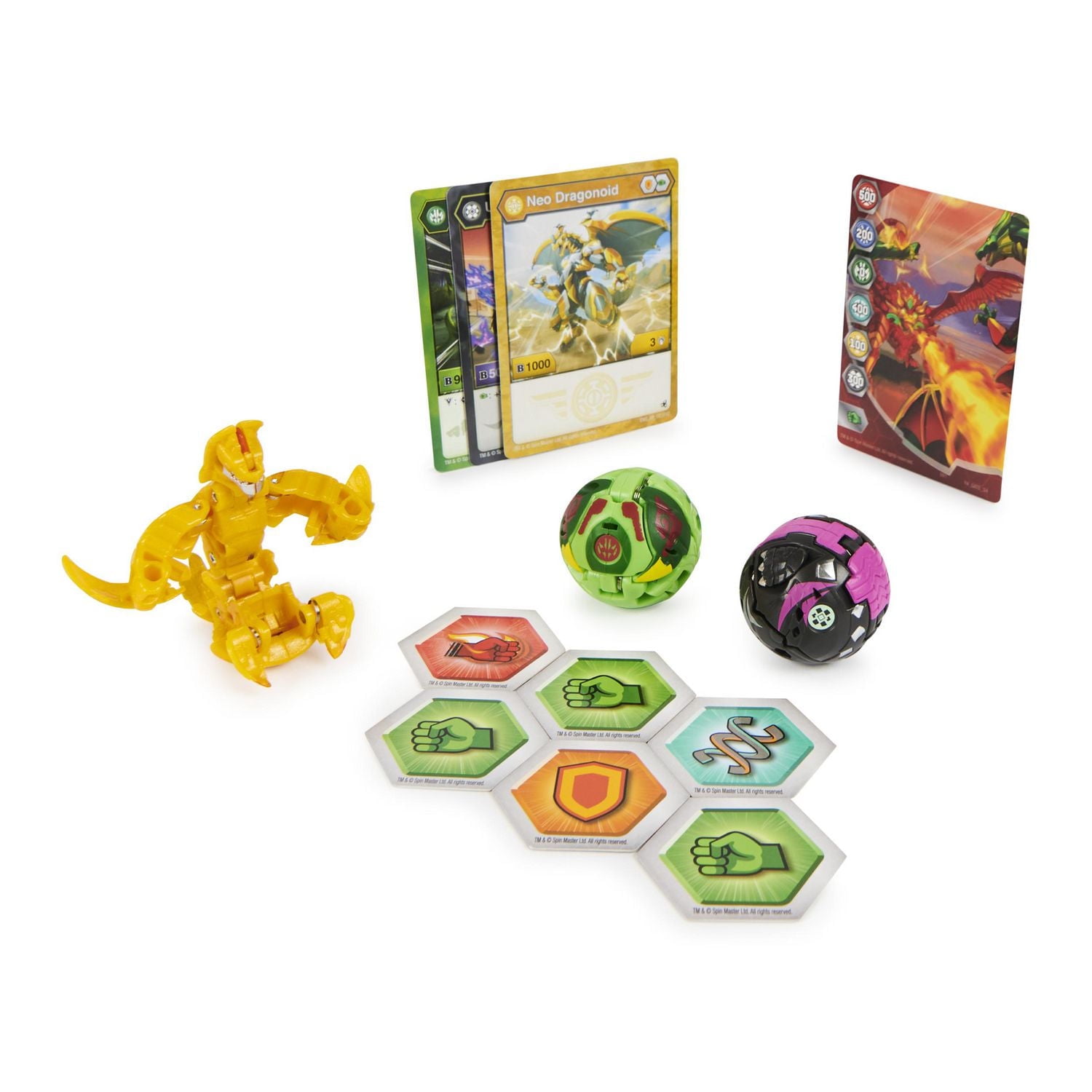 Bakugan Evolutions Starter Pack 3-Pack, Serpillious Ultra with Colossus and Neo Dragonoid, Collectible Action Figures, Ages 6 and Up