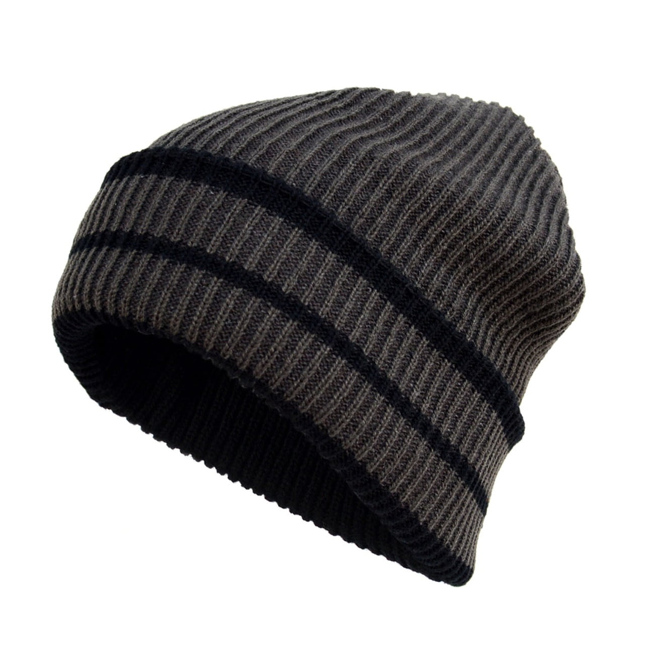3x Plain Beanie Ski Cap Hat Skull Knit Winter Cuff Pick Your Color Mens & Womens 