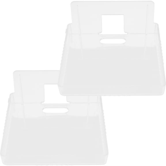 BESTOYARD 2Pcs Clear Wall Shelves No Drill Mount for Security Cameras and Device Storage