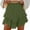 Army Green, variant on Zunfeo Tiered Skirts for Women Summer Boho Beach Mini Skirts with Shorts Ruffles Casual Skort Gray S