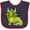 Navy and Red, variant on Inktastic I Love my Dad with Baby and Daddy Triceratops Boys or Girls Baby Bib