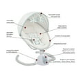 Monbebe Tranquility Bluetooth Enabled Indoor Baby Swing, Stardust