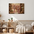 thumbnail image 3 of 1.5-Inch Thick Canvas Print Wall Art for Living Room, Bedroom, Office or Entryway – Decorative Wall Decor with Floral Vases On Wooden Shelf -24Lx 16x 1.5 in, 3 of 9