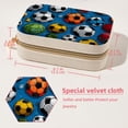 thumbnail image 5 of Football Portable Velvet Jewelry Stand Organizer Box with Removable Compartment - Gift, Jewelry Display, 5 of 7