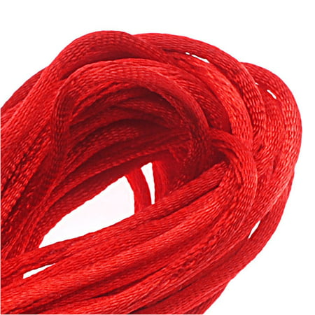 Rayon Satin Rattail 1mm Cord - Knot & Braid - Red (6