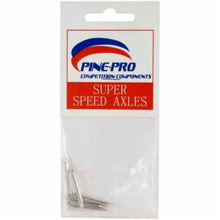Pinepro Pine Car Derby Axles, Super Speed, 5 per (Best Pinewood Derby Car Design For Speed)