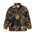 thumbnail image 4 of Uorisanigo Girls Half Zip Sweatshirt Oversized Long Sleeve Zipper Sweatshirt School Drop Shoulder Dead Branch Leaf Print Athletic Tops Outerwear Fall Clothes Quarter-Zip Pullover Jacket, 4 of 7