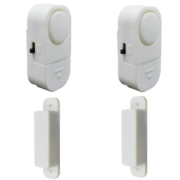 GJX 2 Pack,Wireless Door Window Alarm,Burglar Alert Sensor with Batteries,Loud Door Alarms for Kids Safety,DIY for Home Security,Office Protection,Shopping Store