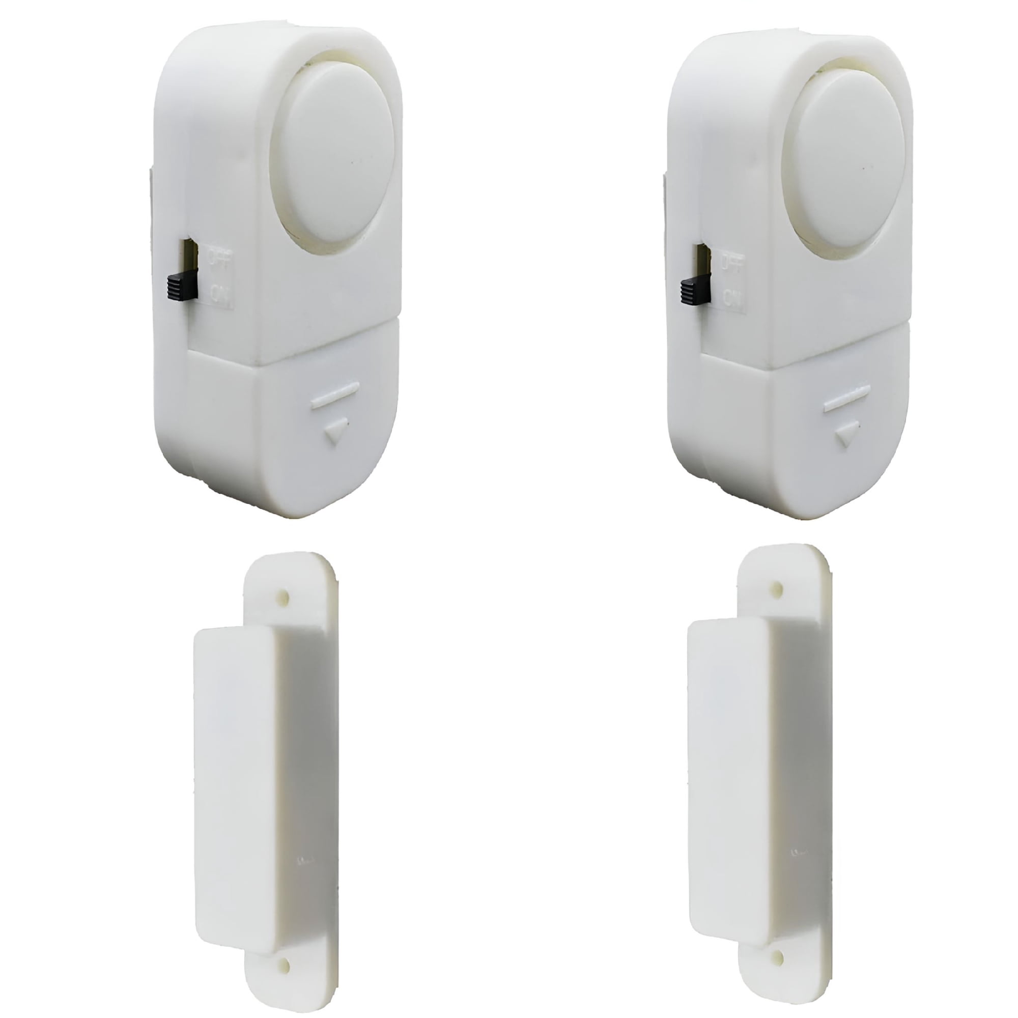 GJX 2 Pack Wireless Door Window Alarm, Burglar Alert Sensor with Batteries, Loud Entry Chime for Home Security, Kids Safety, Office and Store Protection