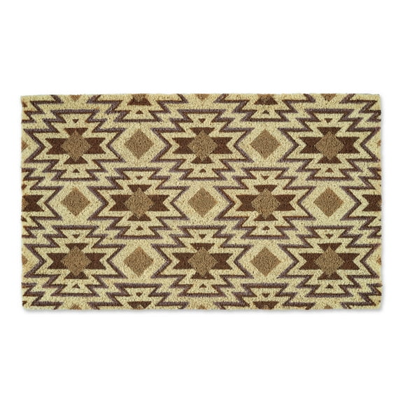 DII Natural Coir Geometric Modern Outdoor Door Mat, Front Porch Décor, 17x29", Santa Fe