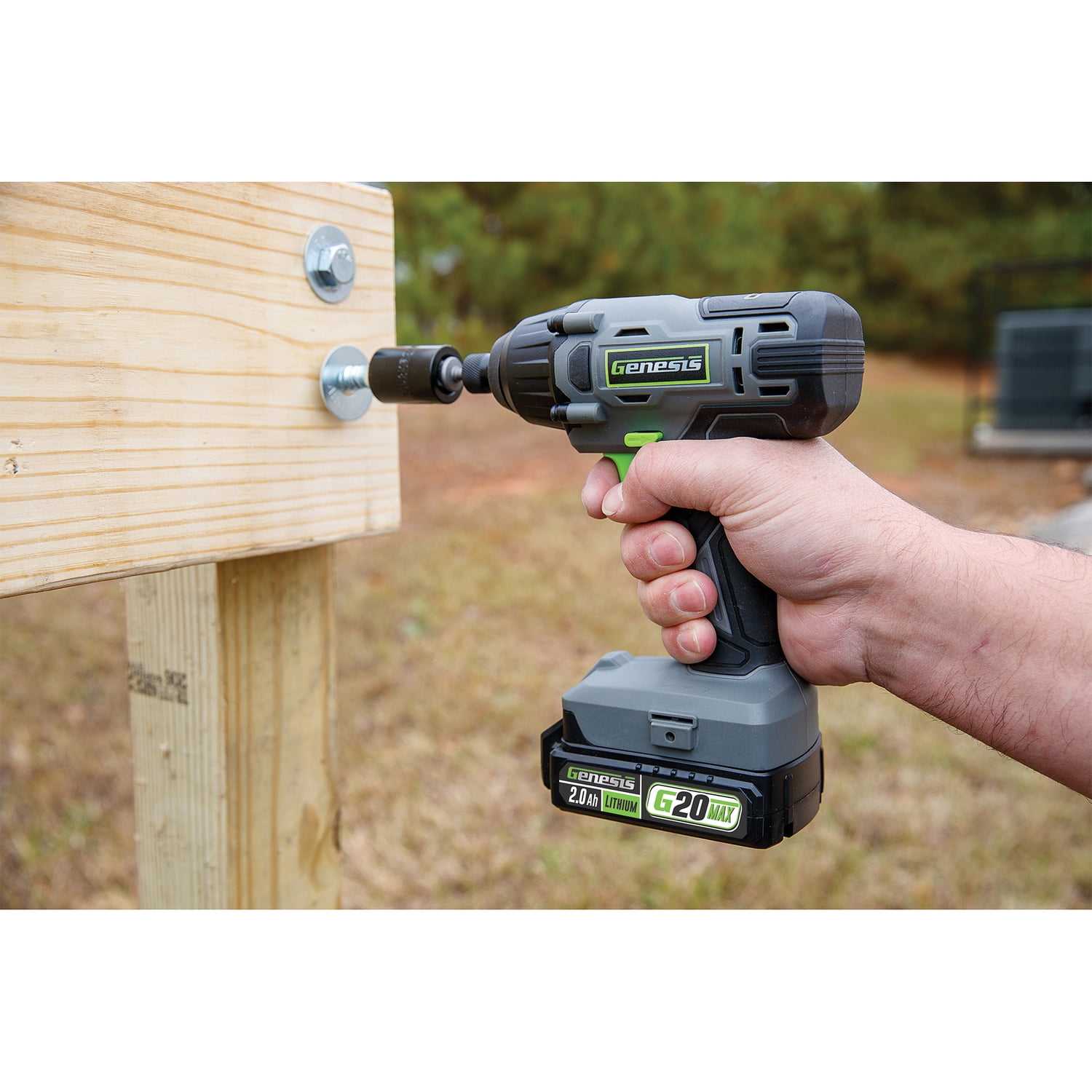 Genesis 20 Volt Cordless Li Ion 1 4 In. Collet Impact Driver GLID20B