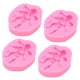 thumbnail image 3 of Emoshayoga moldes de silicona Moldes de Silicona de Ángel 3D, Paquete de 4, Reutilizables, Resistentes al Calor, Moldes de Silicona para Fondant y Chocolate, Color Rosa, 3 of 5
