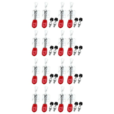 

16 PCS 60 Lbs Antislip Covered Hand Tool Toggle Clamp Horizontal Clamp 201A