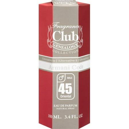 Fragrance Club Genealogy Collection Male 45 Oriental Eau De Parfum, 3.4 oz