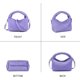 thumbnail image 2 of LHSHID Women Woven Tote Small Crossbody Bag, Weave Quilted Purse Square Shoulder Bag Woven Handbag with Detachable Strap, 2 of 7