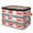 Multicolor 5, variant on Nautical Coastal Storage Bins with Zipper Lid Fabric Storage Baskets Boxes Crayfish Seashell Washable Foldable Clothes Organizer Container with Leather Handles for Shelves Closet