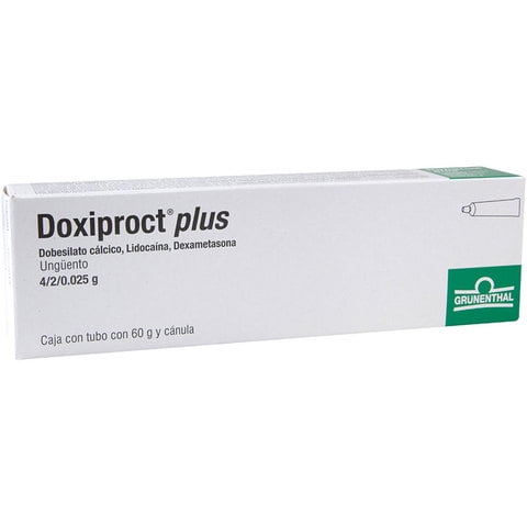Doxiproct plus, 4 g/2 g/0.025 g ungüento 60 g y cánula