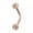 Rose Gold, variant on Stainless Steel Zirconia Eyebrow Stud Lip Stud Ear Bone Stud Piercing Jewellery-Black