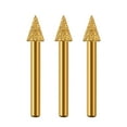 thumbnail image 4 of 3x Muelas abrasivas, cabezal de pulido cónico, herramienta rotativa, brocas para tallado, cabezal de pulido 10mm, 4 of 9