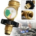 thumbnail image 3 of High Low Air Pressure Indicator Threaded Interface Gauge Meter Fuel Cylinder Brass Adapter Conversion Connector Measuring Tool, 3 of 6